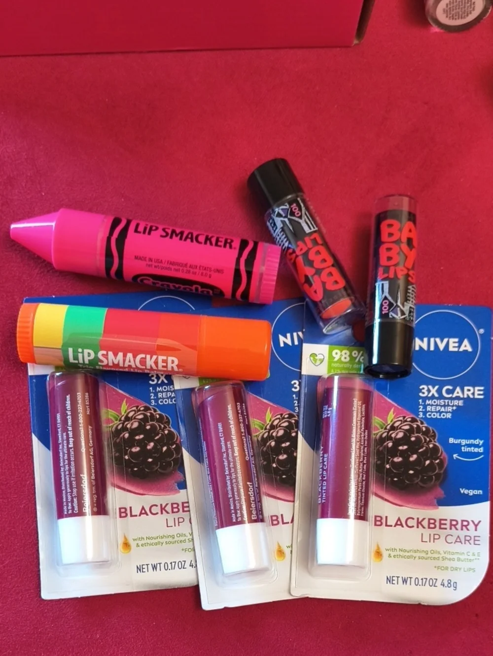 Big Box Of Beauty 39 + Items, MAC Chanel Barbie X Pur VS Lip Smacker Biggies